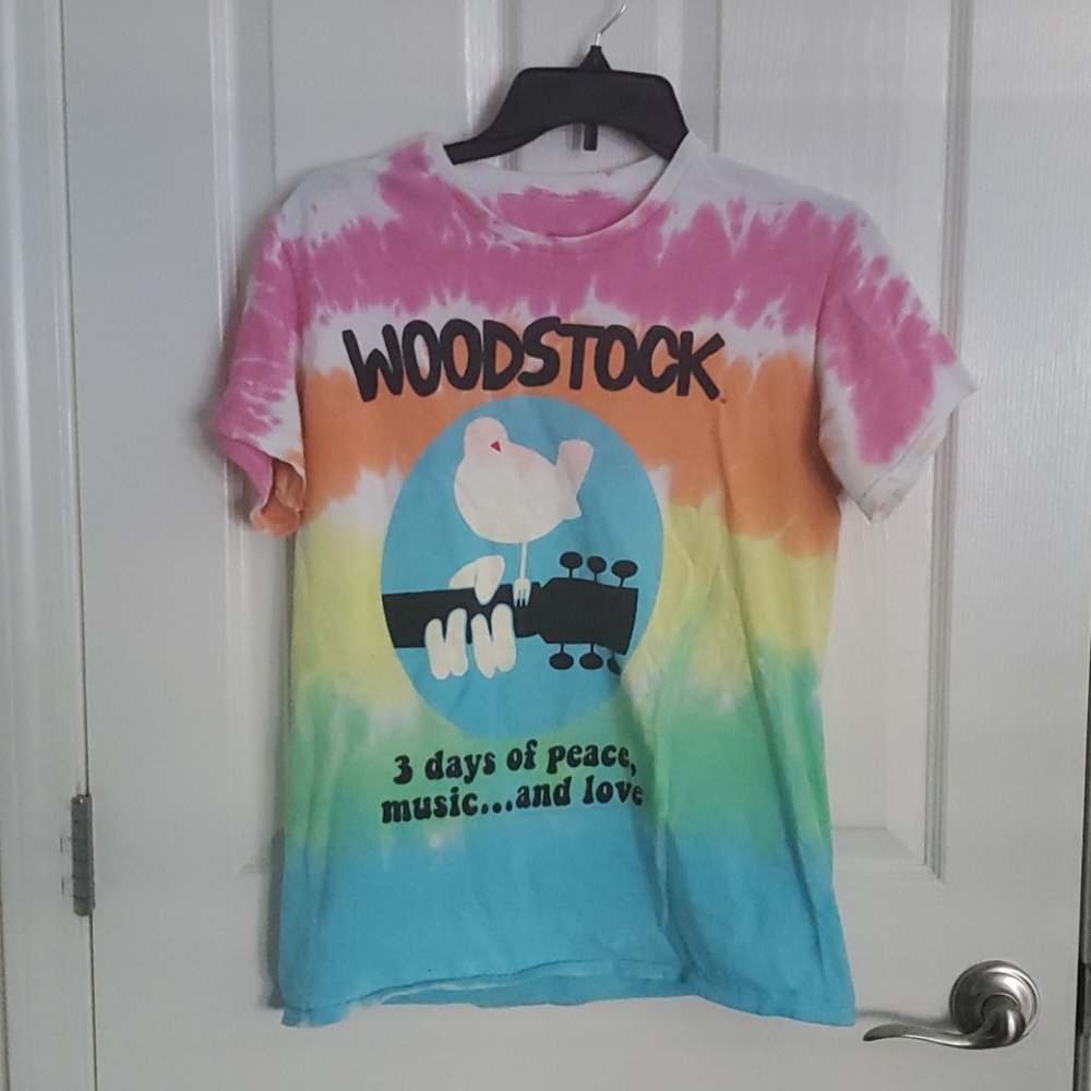 Woodstock tie dye tshirt
